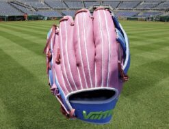 Pink and Blue Infield Glove